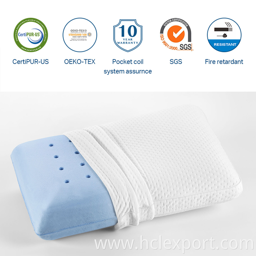 Pillow Memory Foam Pillow 3D Cooling Comfort TPE Gel Sleeping Pillow